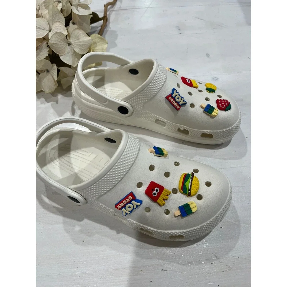 Clogs toy‎ and Food Jibbitz White sandal Shoes - Picture 6 of 7